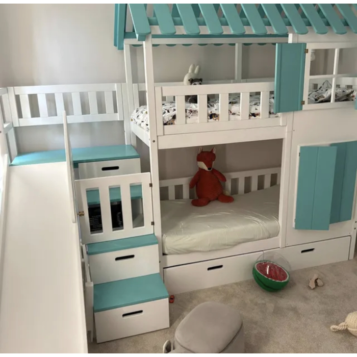 Stapelbed met trap en glijbaan Amsterdam